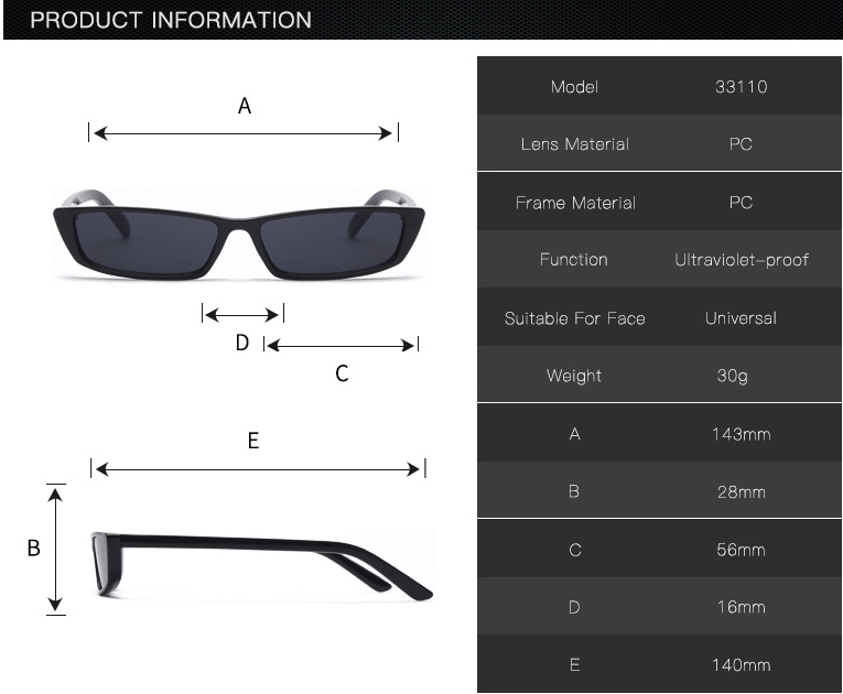 The Riviera — Small Frame European Sunglasses